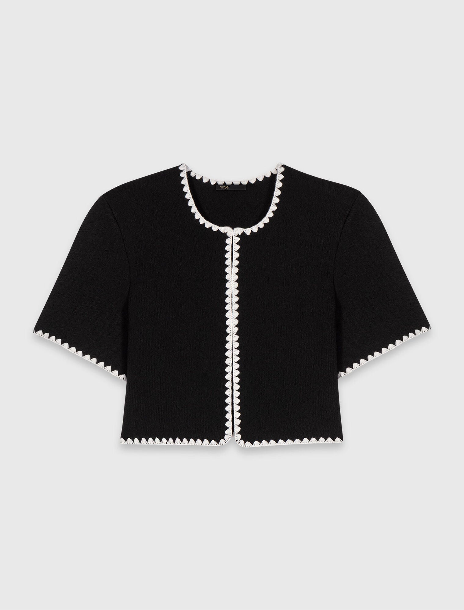 MAJE KLEID SET SCHWARZ LINIEN