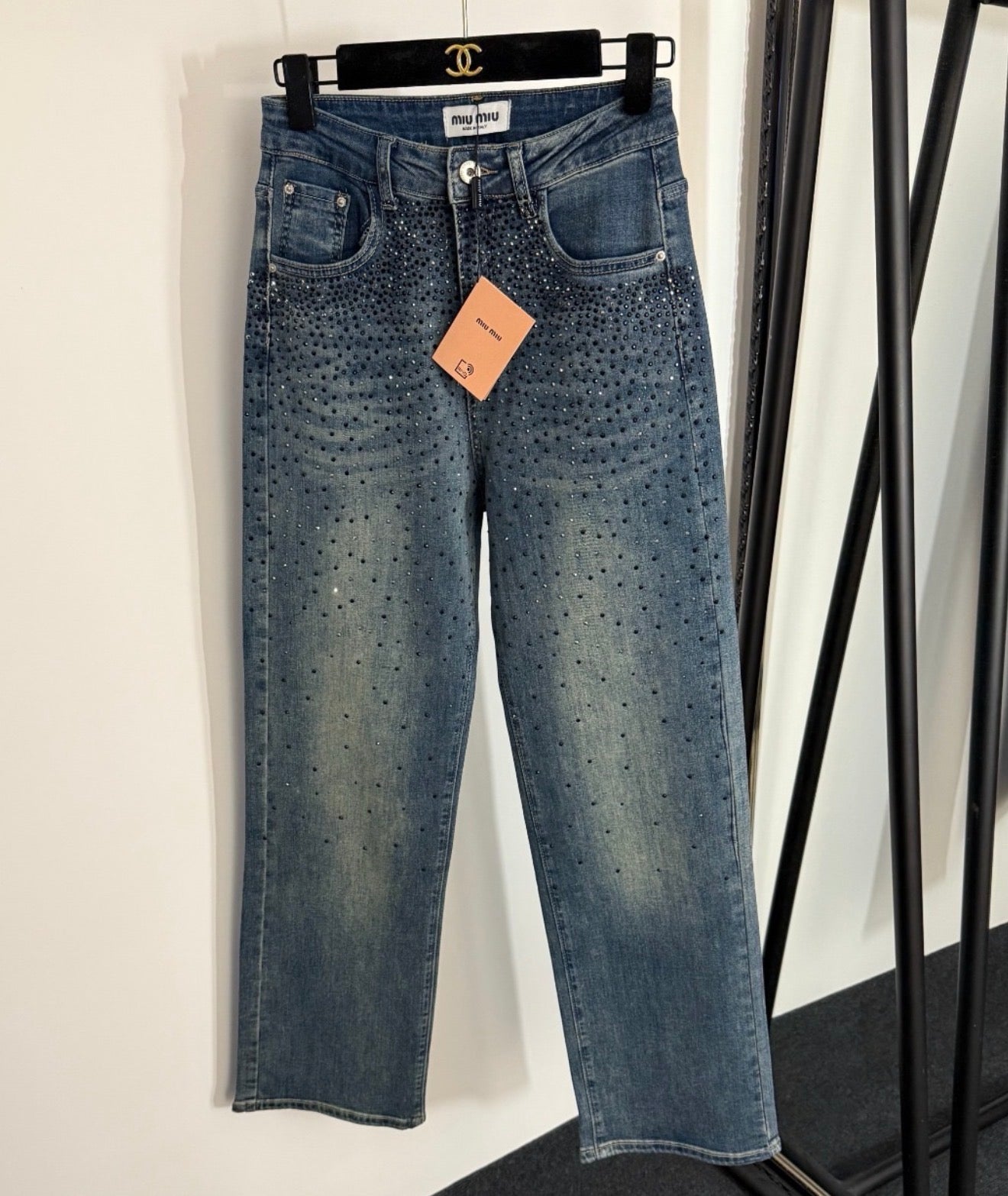 MIUE GLITZER JEANS