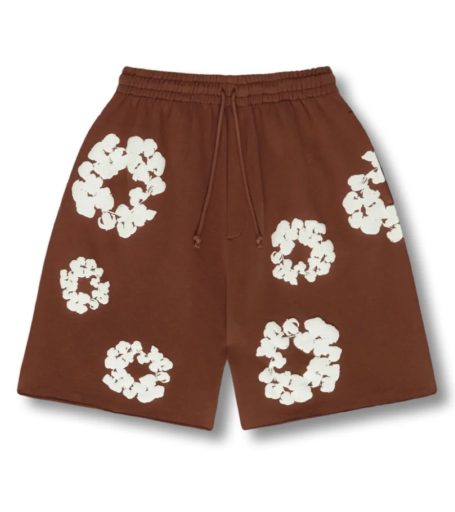 "Flower" Shorts Braun