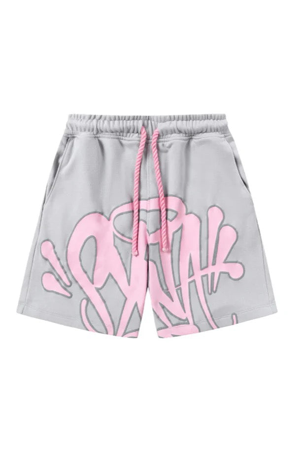 "Graffiti" Shorts-Set Grau/Pink