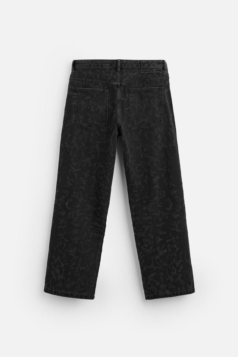 Schwarz Basic Jeans
