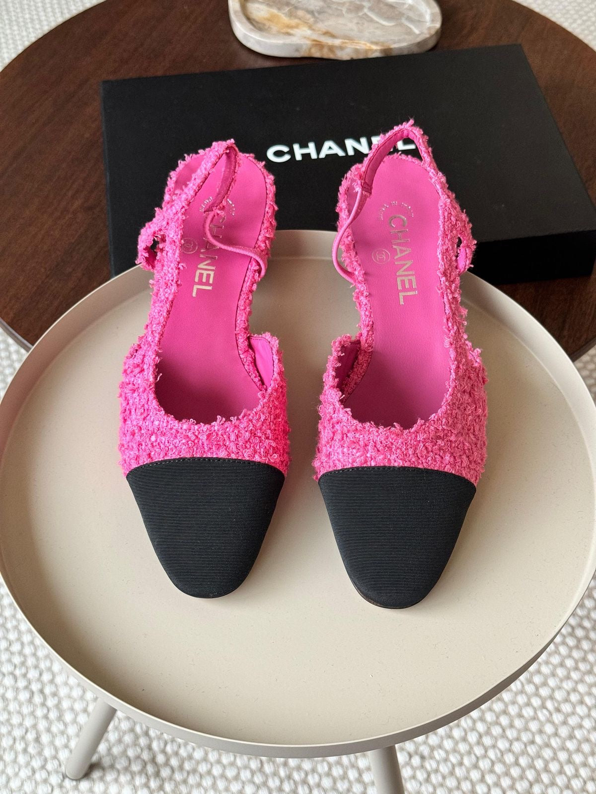 KNALLROSA SLINGBACK FLATS