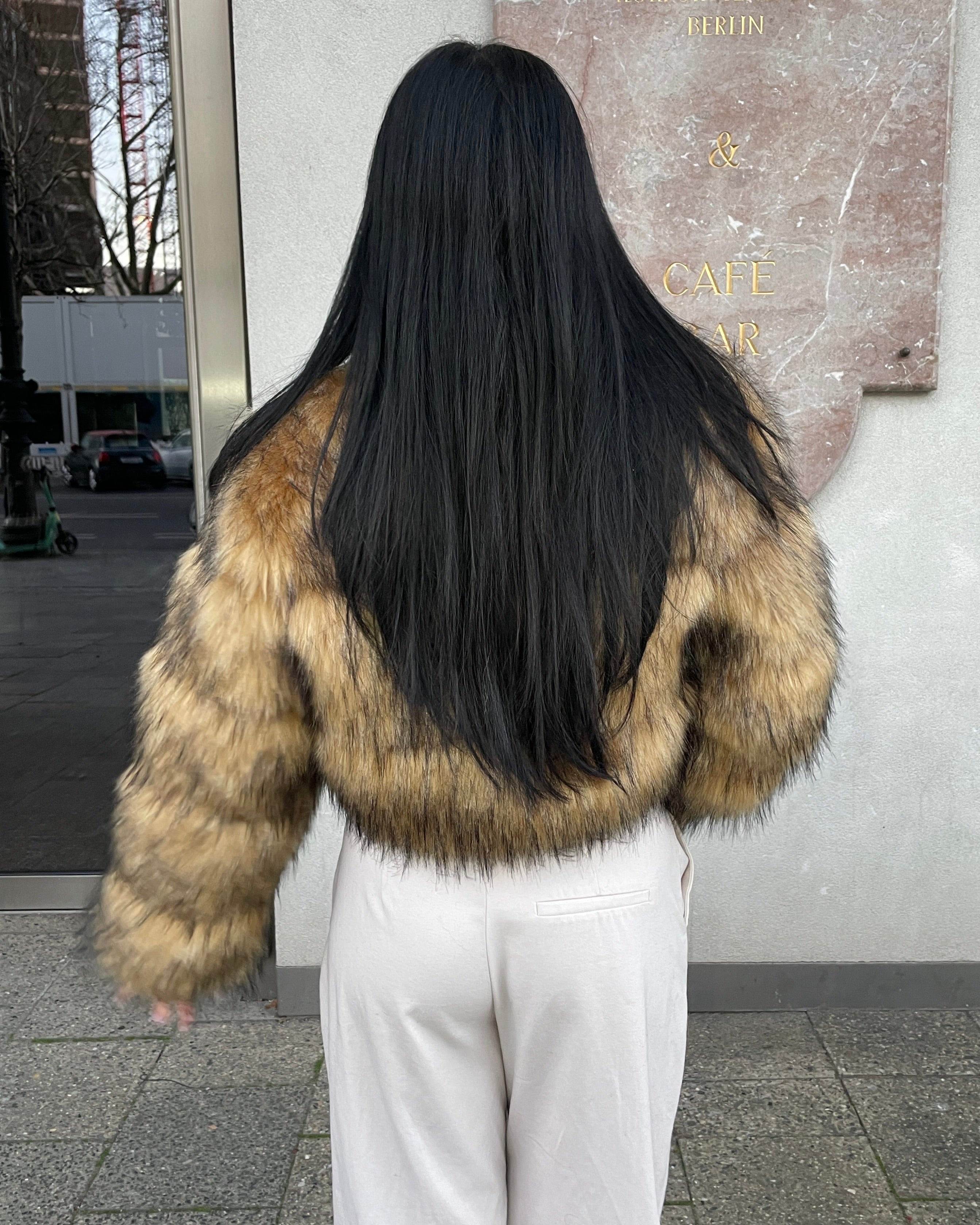 Pelzjacke Faux Fur - cropped