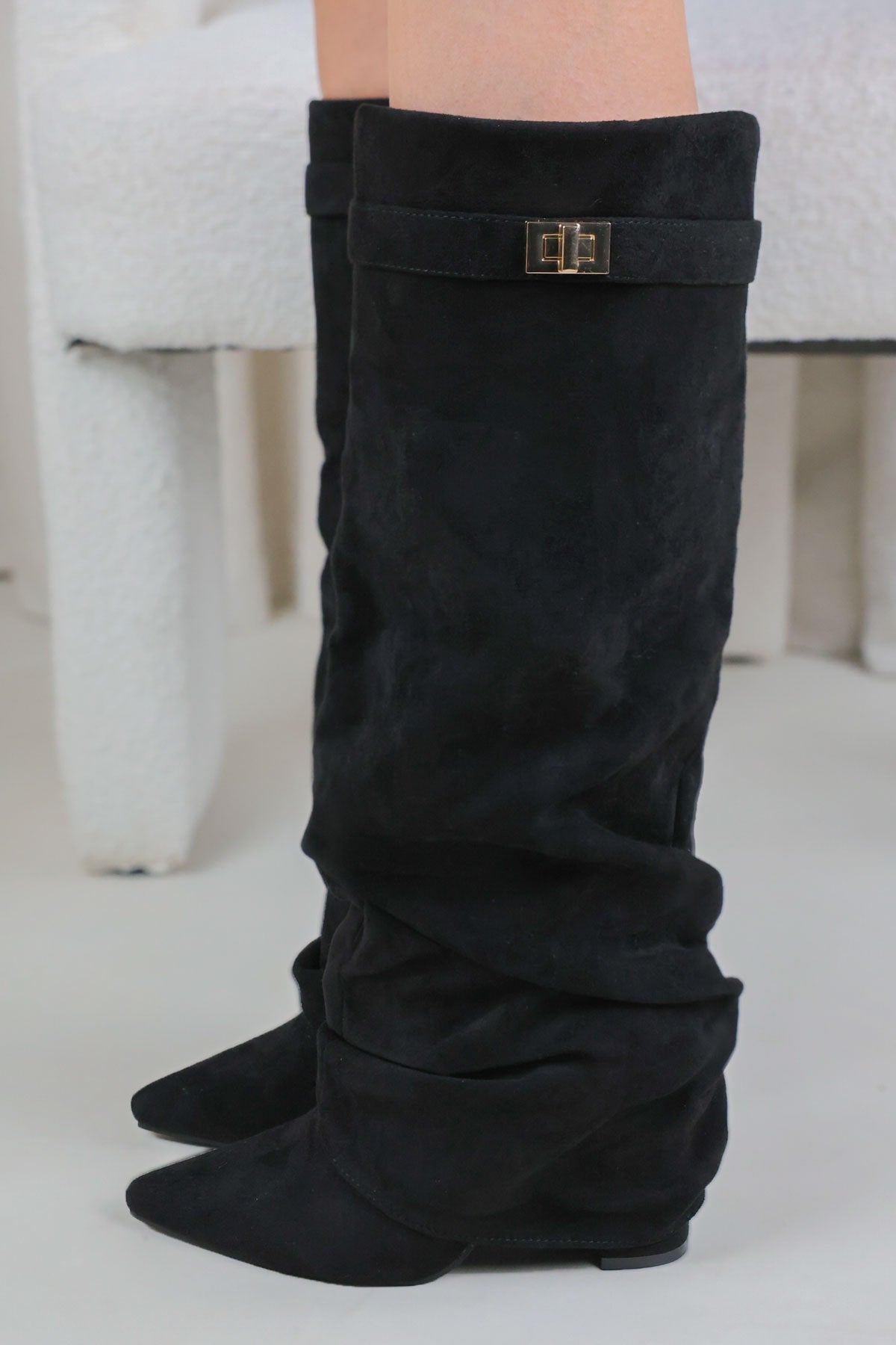 Shark Boots Slouch - Schwarz
