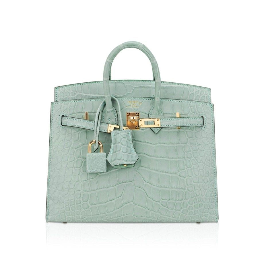 Mint Kroko Luxus Tasche