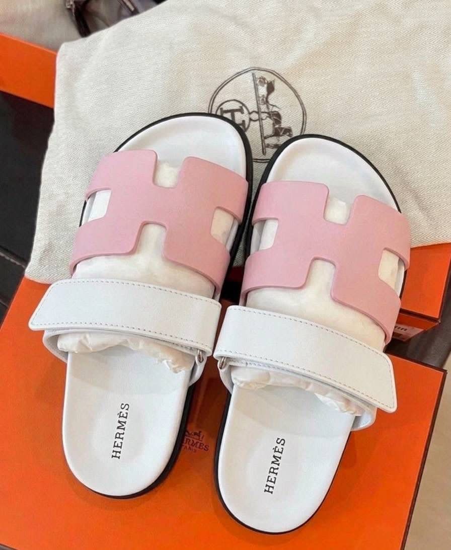 Chypre Sandalen Weiß Pink
