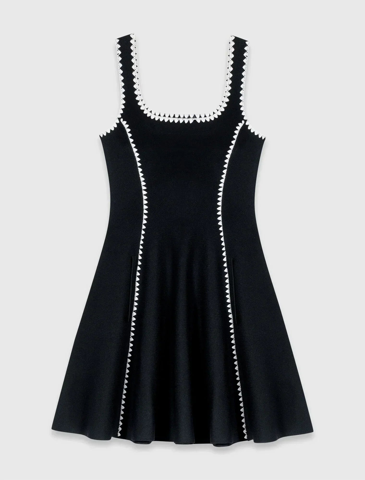 MAJE KLEID SET SCHWARZ LINIEN