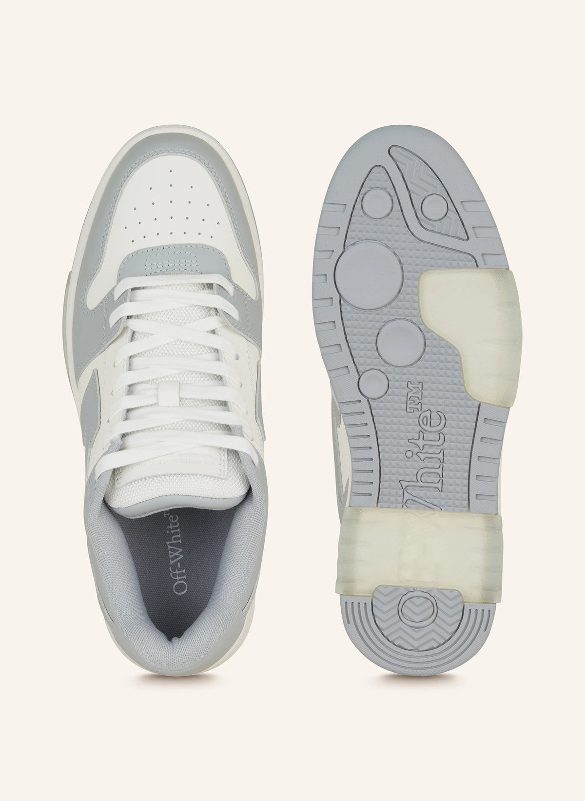 "Off" Sneaker Grey/White