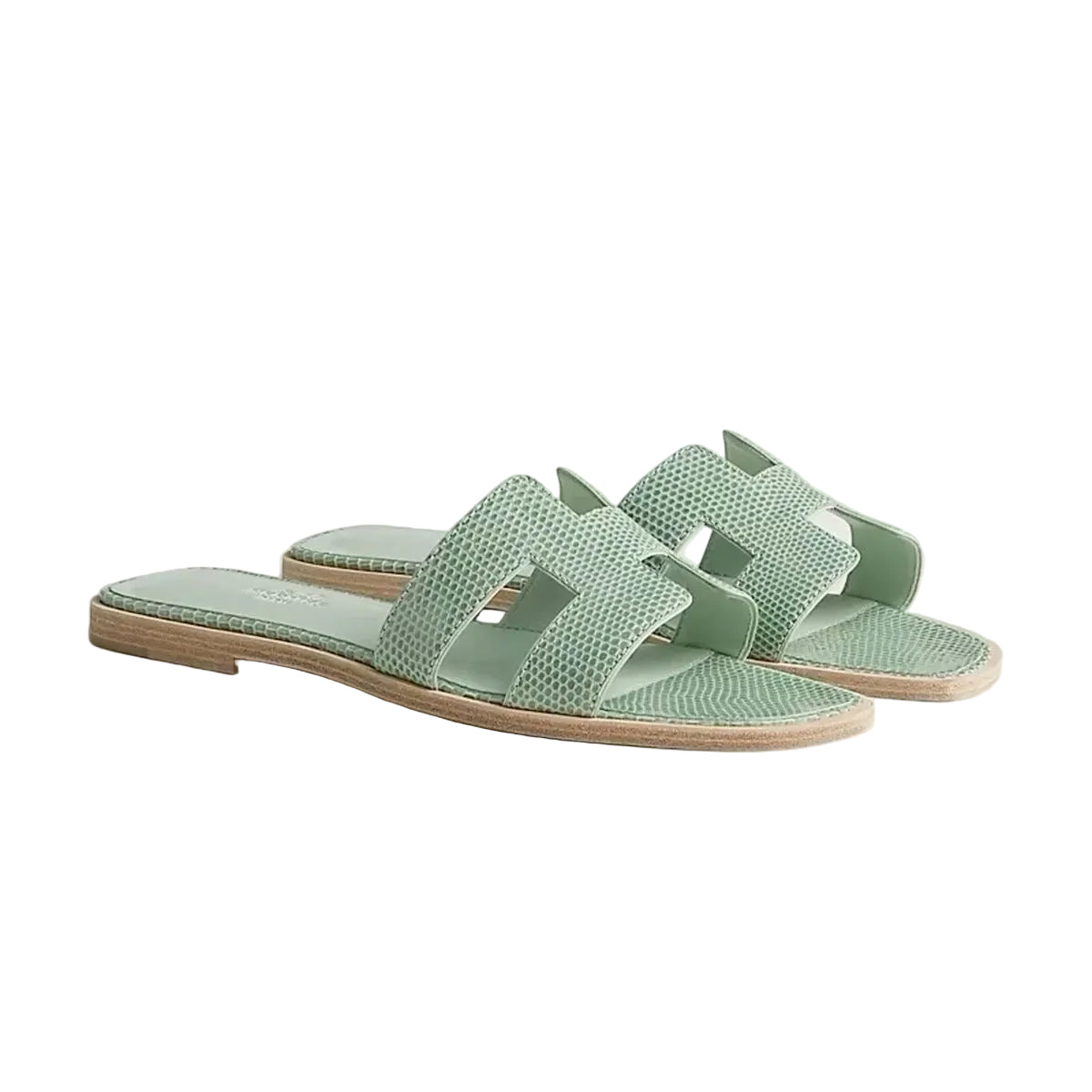 HÈR MINT LIZARD SANDALEN